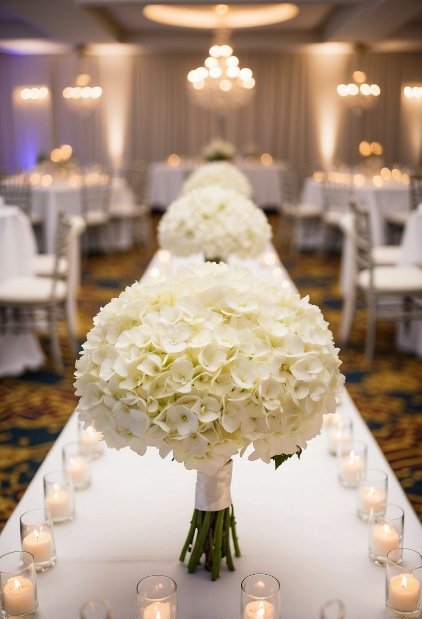 5) Elegant White Hydrangea Designs