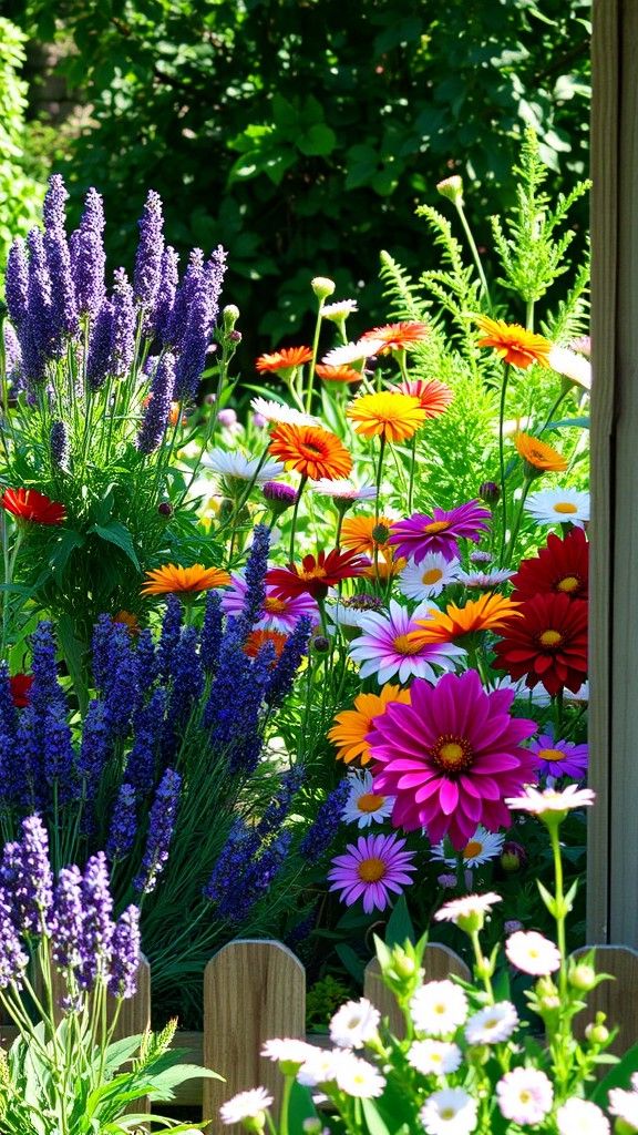 Combine Bold and Colorful Flowers