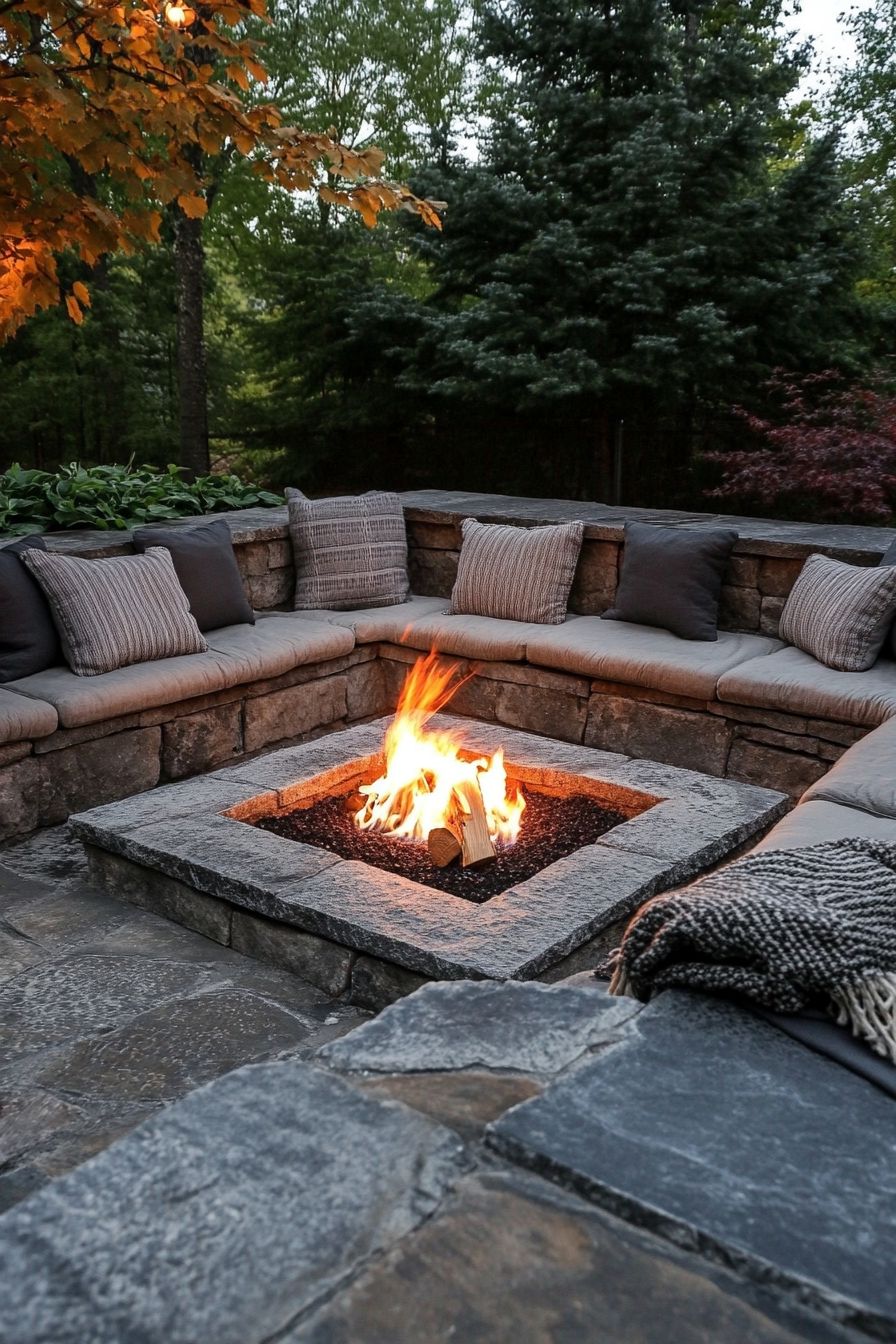 4. Design a Cozy Fire Pit Lounge Corner