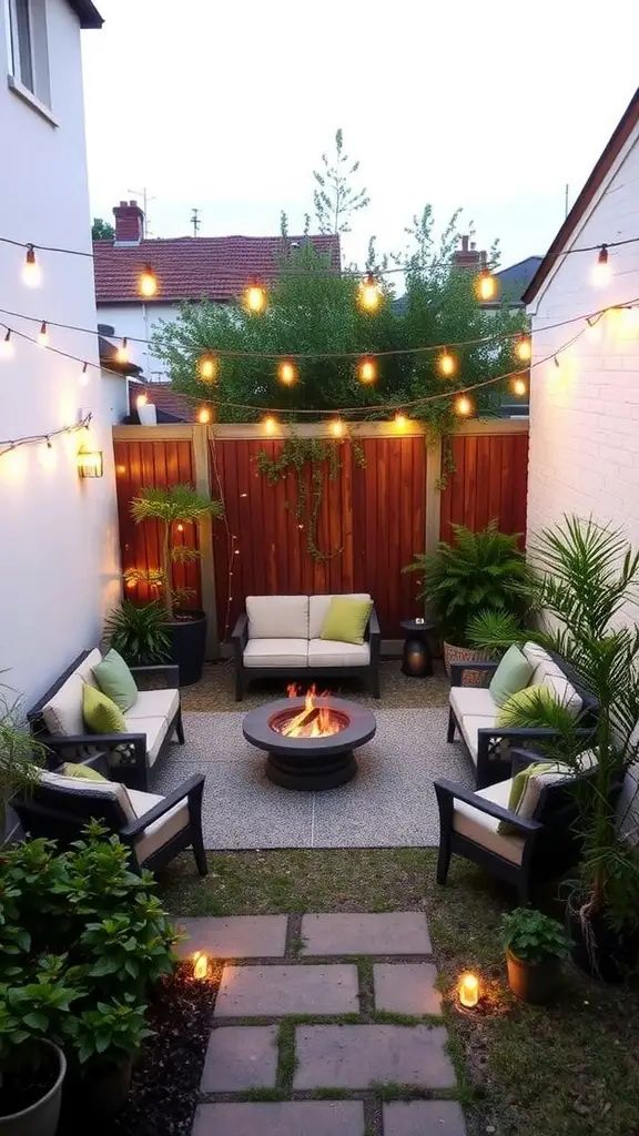 14. Fireside Garden for Cozy Evenings