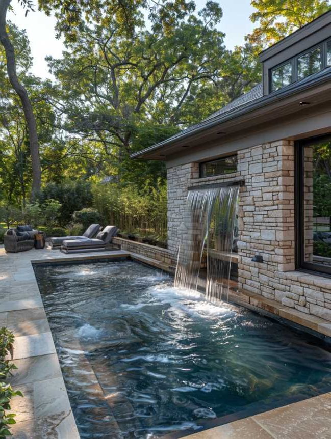 2025’s Top 47 Backyard Pool Ideas: Waterfall Wonders - photo 13