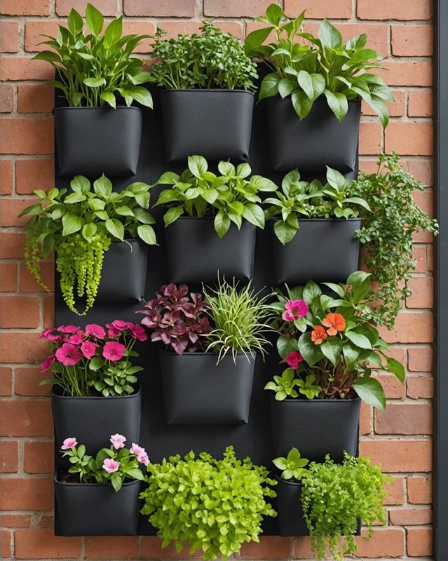Vertical Pocket Planters