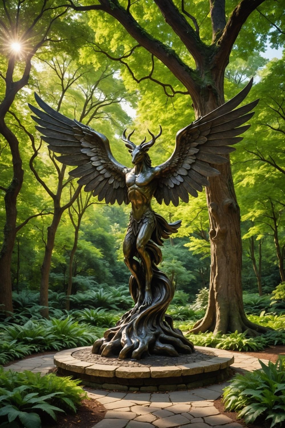 Place a Statue Near the Tree