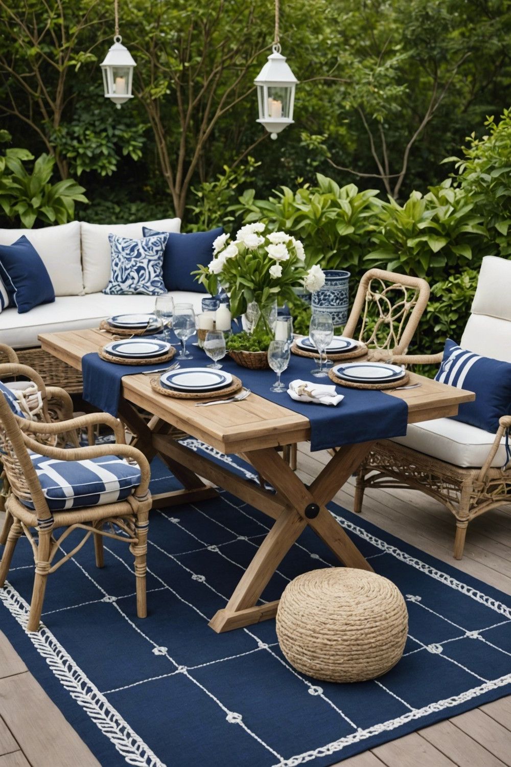 Nautical Coastal Patio Decor