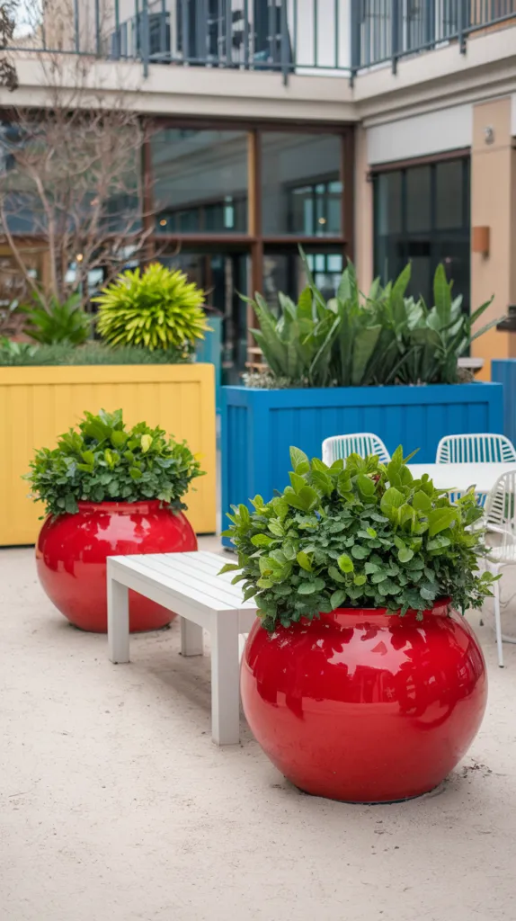 18 Style with Colorful Planters