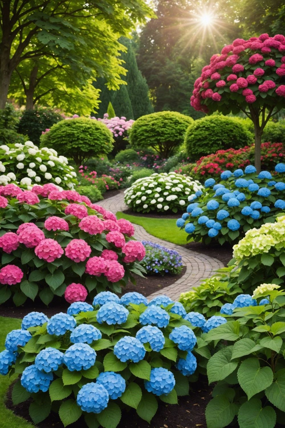 Pairing Hydrangeas with Roses in the Garden