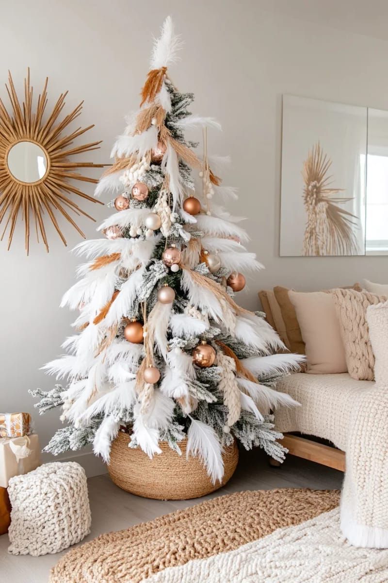 4. Bohemian Tree With Feathers and Beads