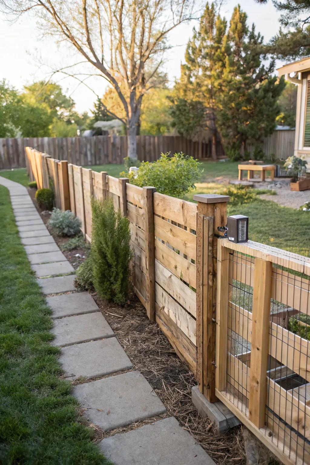 8. Budget Pallet Wood Fence