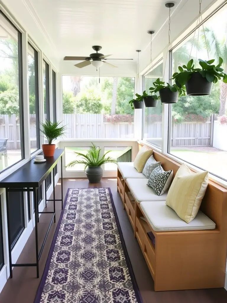 28. Designing a Long Narrow Screened Porch Oasis