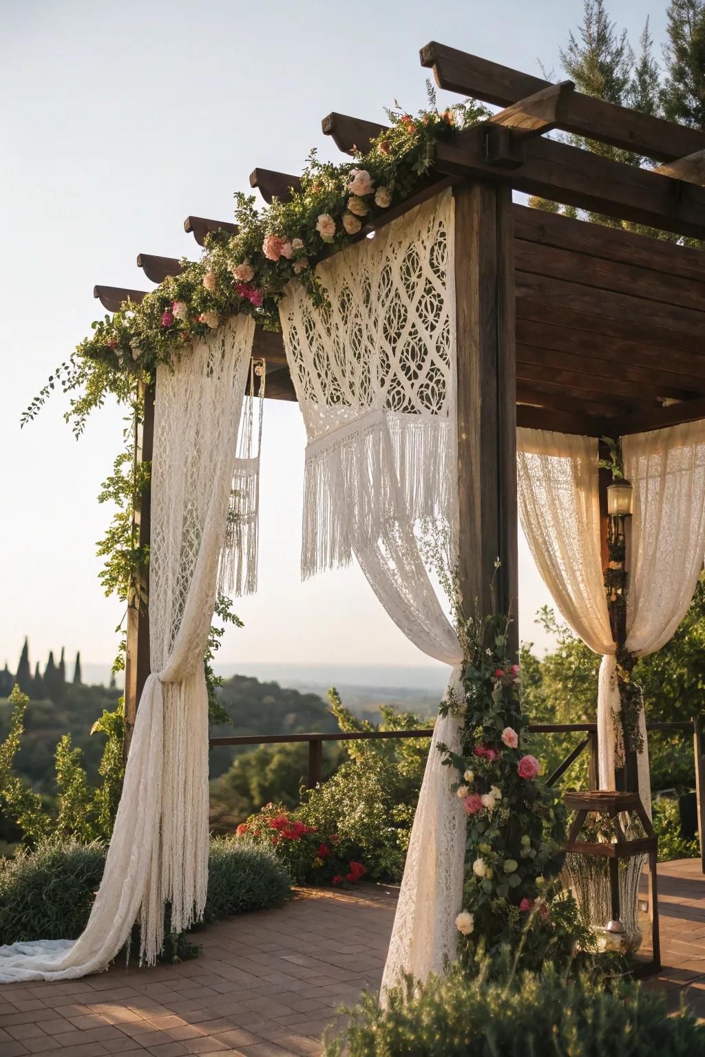 11. Hang Handmade Macramé Curtains