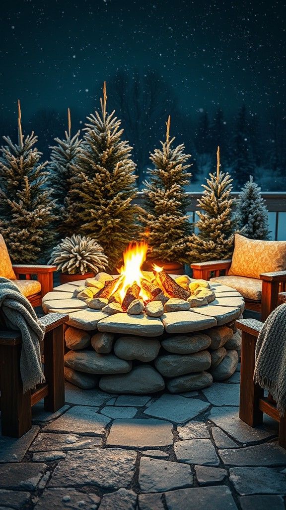 Rustic Stone Fire Pits for a Natural Look