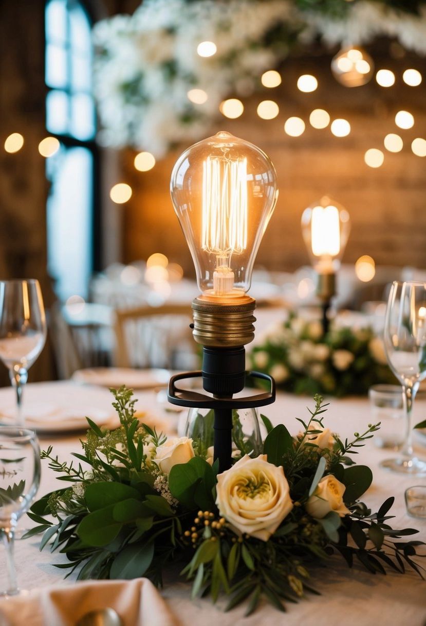 11) Edison Bulb Lighting for Tables