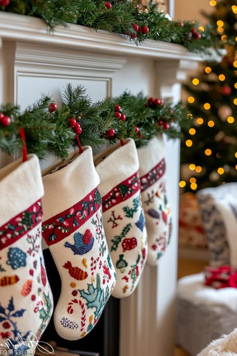 20. Felt Mittens, Hats, and Scarves as Accents