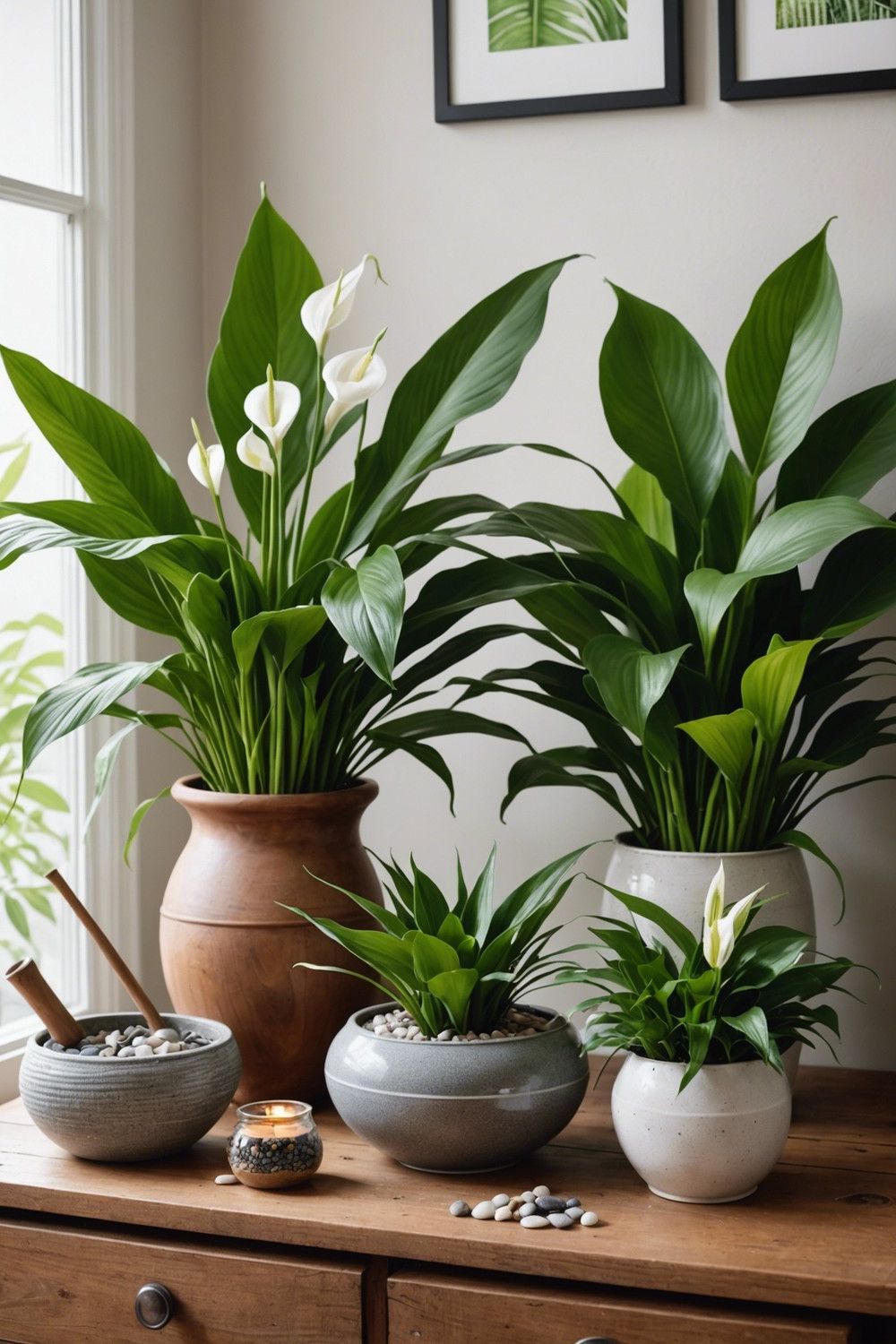 Houseplants Like Peace Lilies and Spider Plants