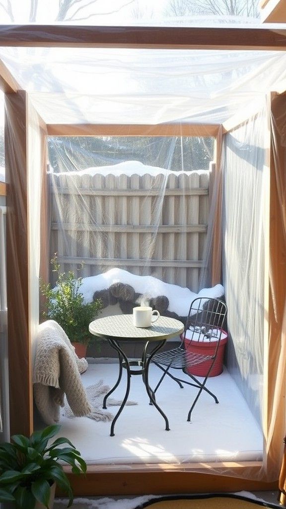 Block Wind With Plastic Sheeting