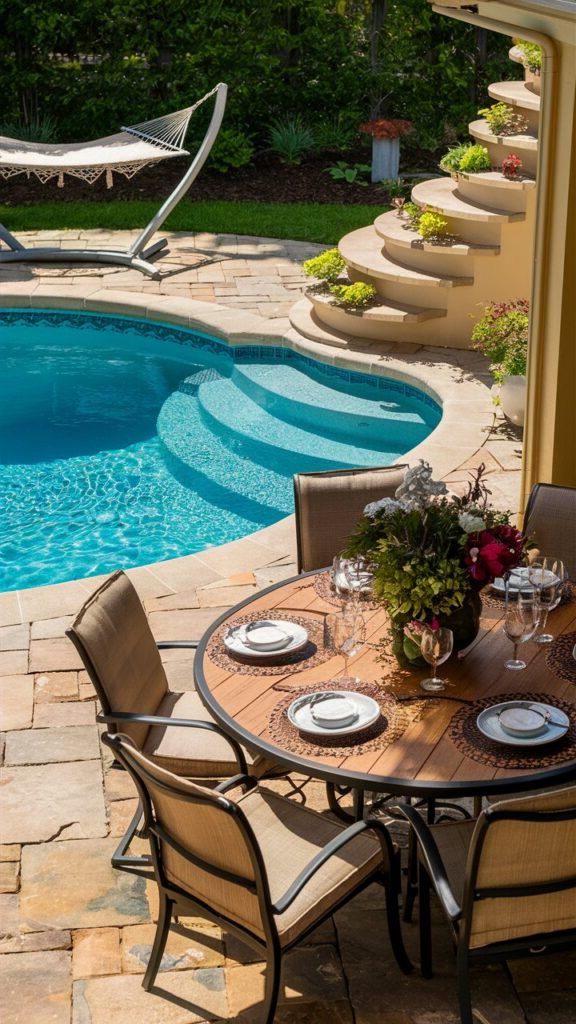 15. Decorative Tiles for a Stylish Pool Edge