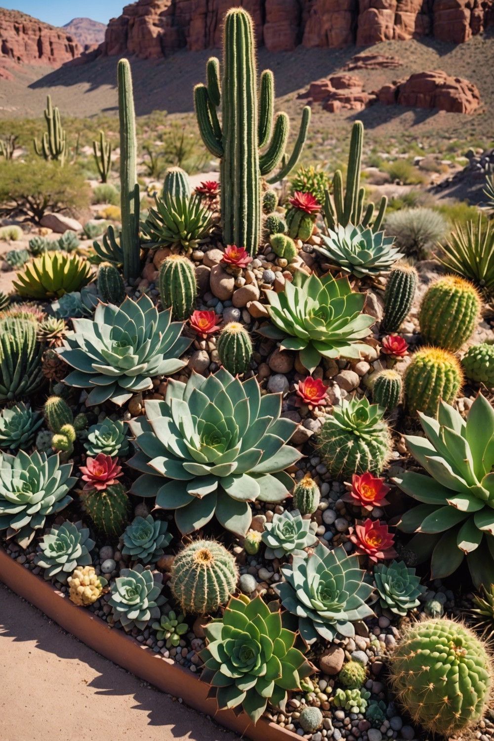 Striking Cacti and Succulent Groupings