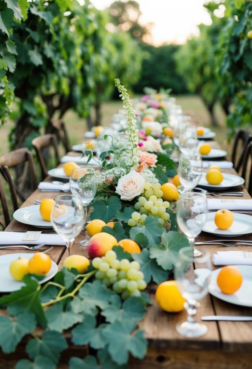 5) Grapevine Table Runners