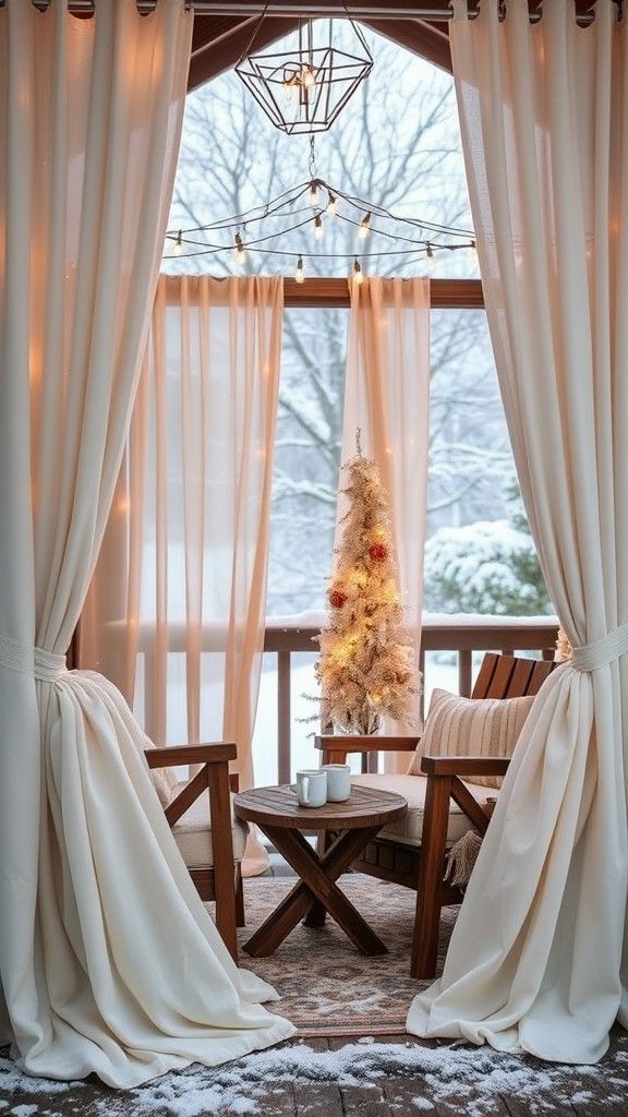 Block Wind With Outdoor Curtains