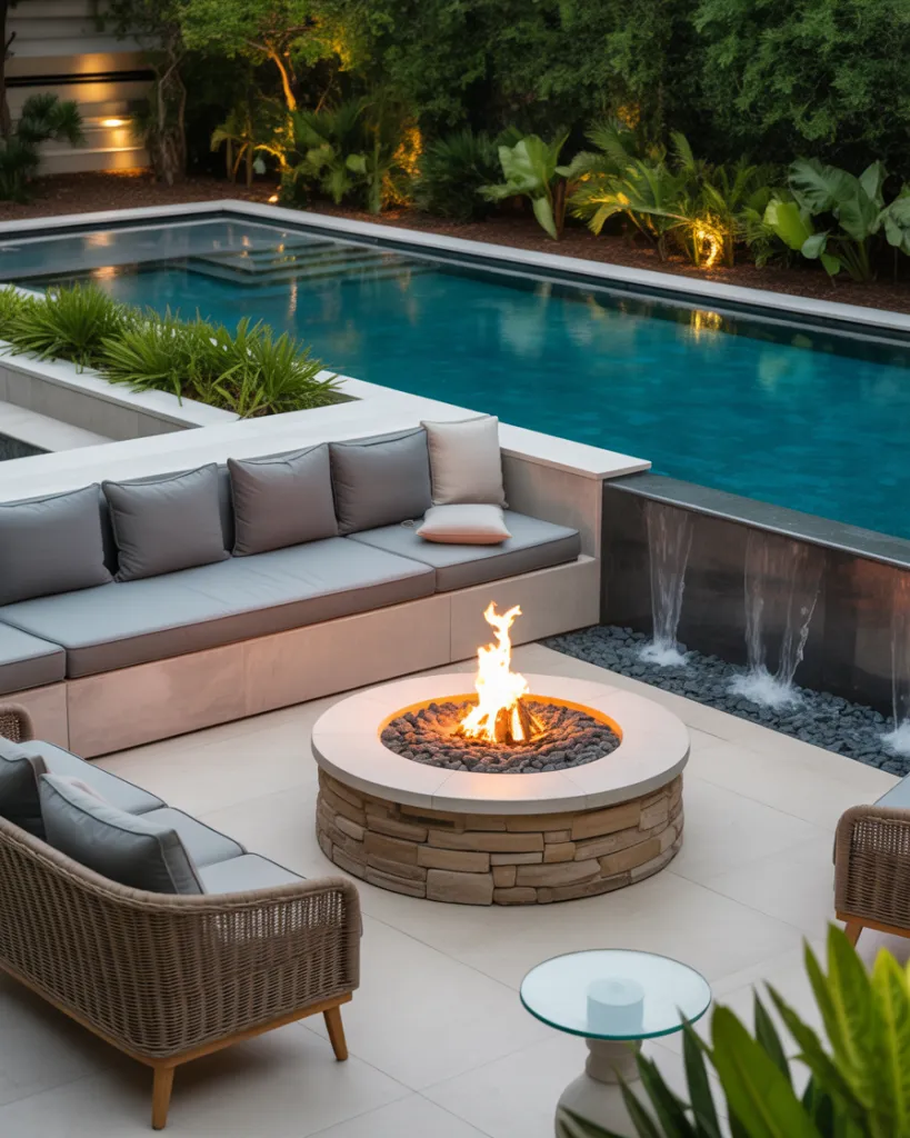 17. Pool and Fire Feature Layout Ideas