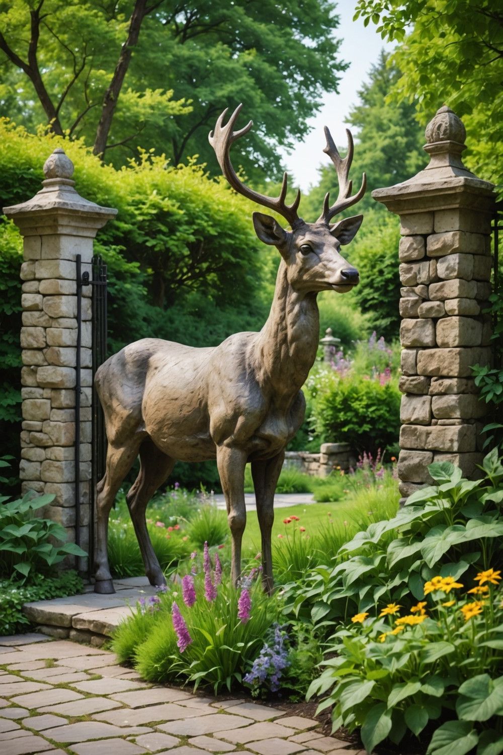 Nature-Inspired Garden Statues