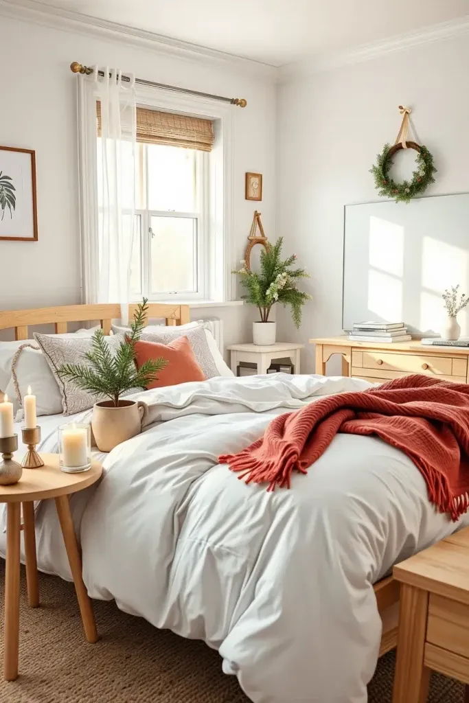 Scandinavian-Style Holiday Bedroom Decor - photo 2