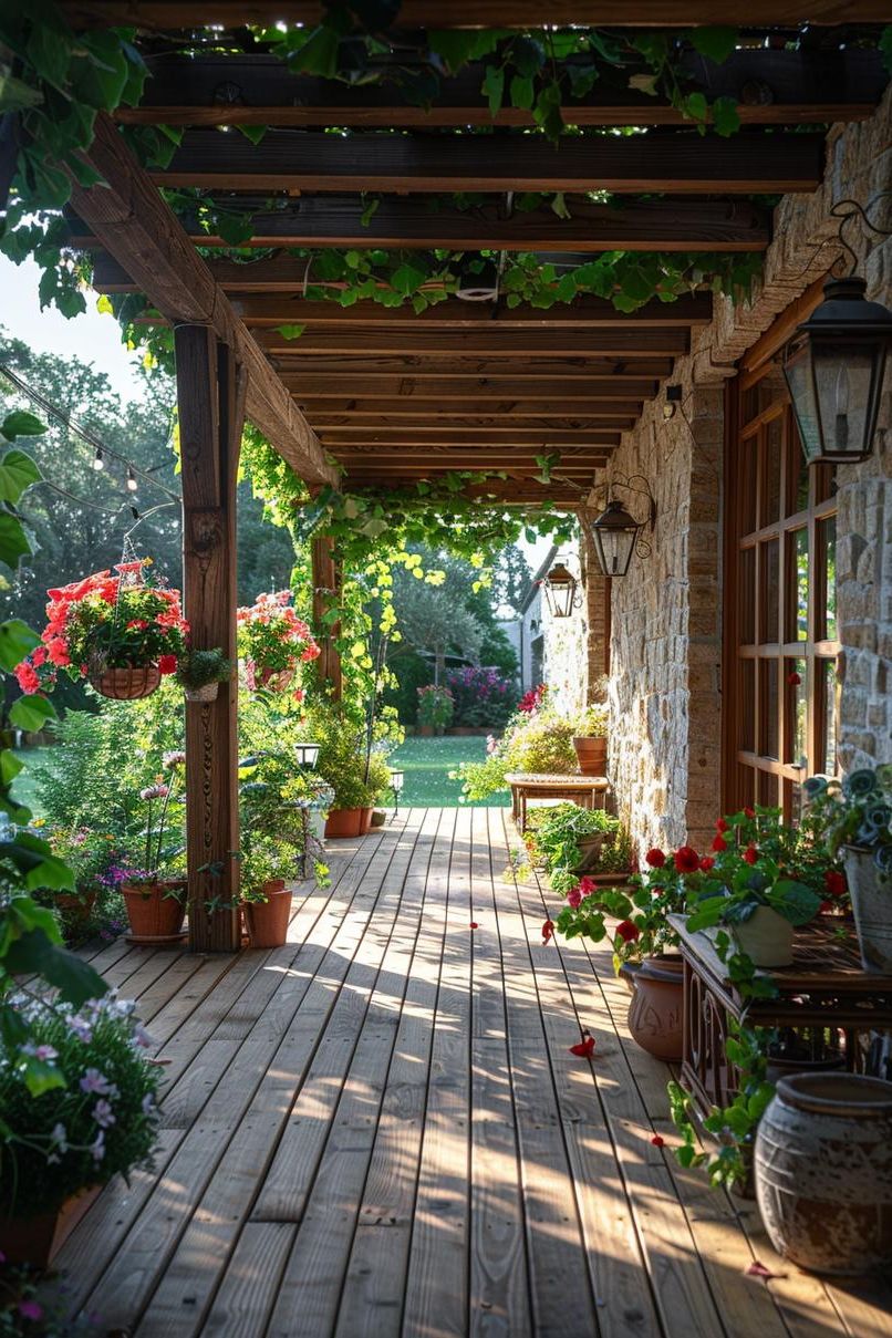 Add a Warm Redwood Pergola Overhead - photo 2