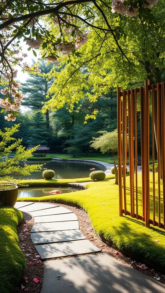 Frame the Yard with a Bamboo Fence