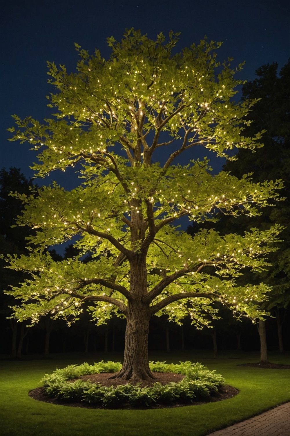 Light Up the Tree After Dark