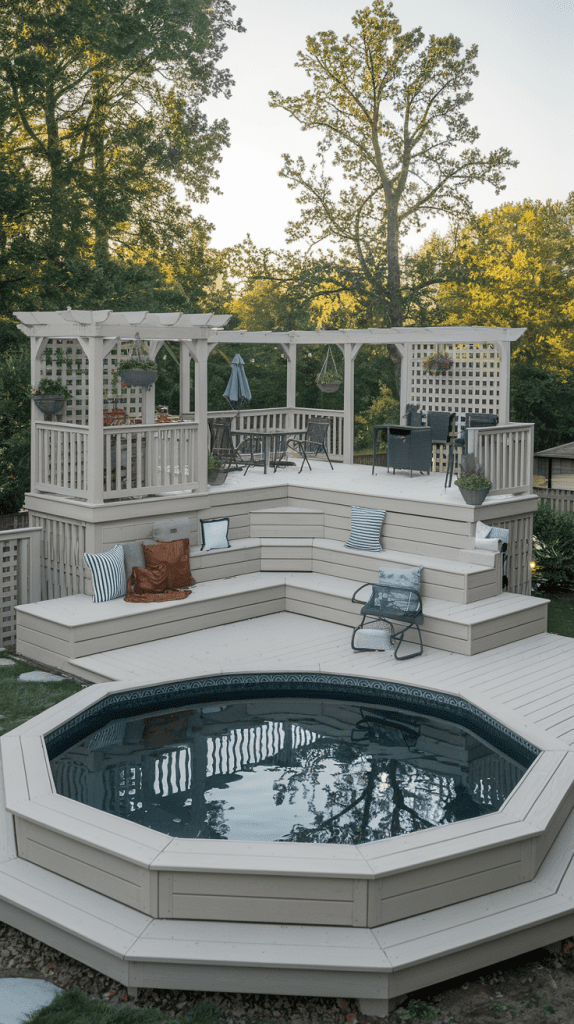Small-Space Deck Ideas for Above Ground Pools - photo 2