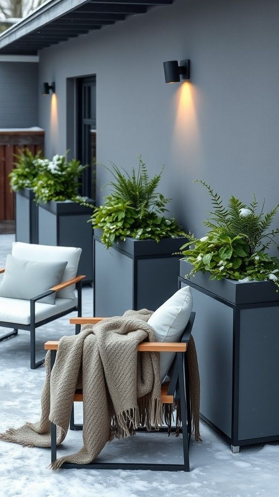 Adding Greenery with Built-in Planters