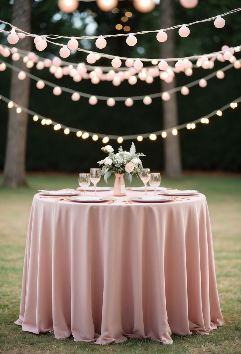 9) Warm Blush String Light Ideas