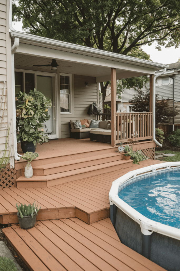6. Extending Your Back Porch Into a Pool Deck - photo 2