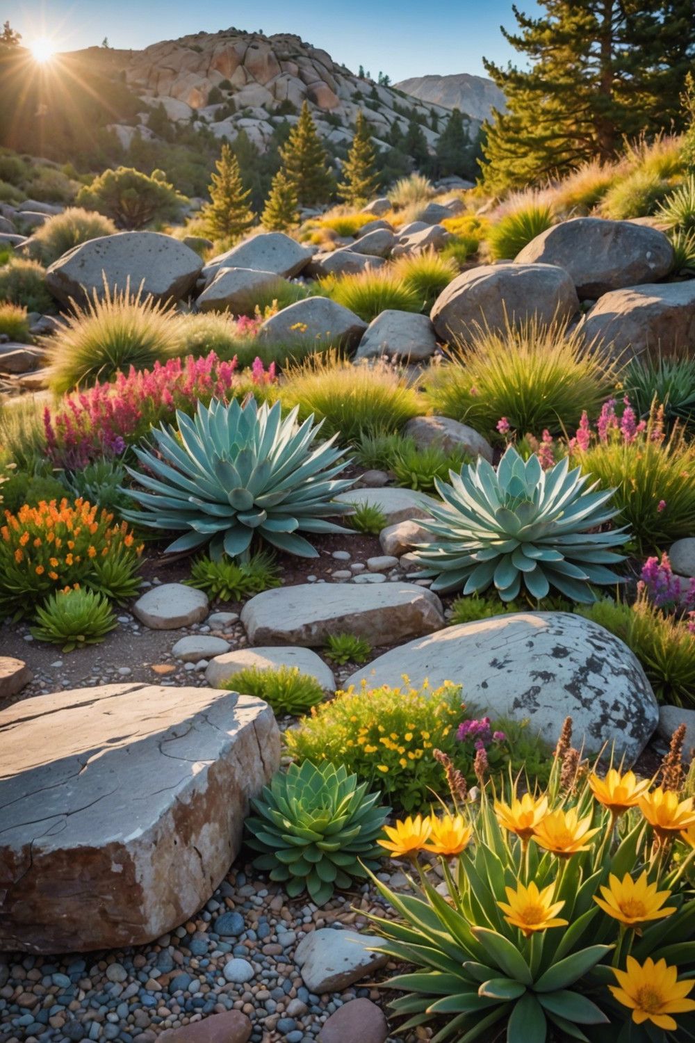 Meadow-Style Succulent Garden Beds