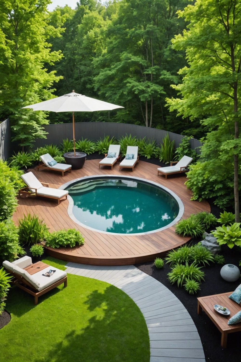 Floating Deck Designs for Above-Ground Pools