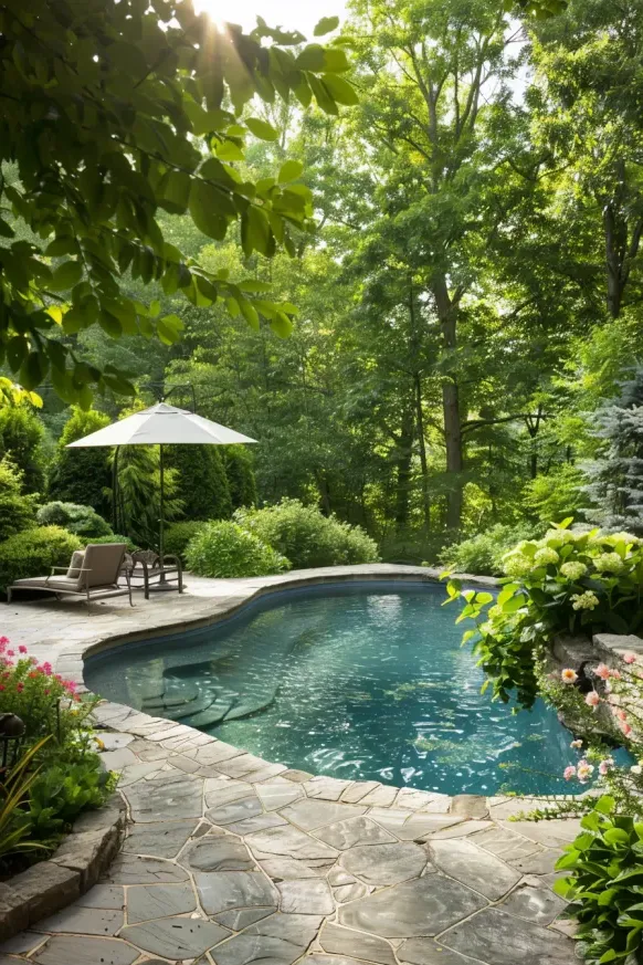 Escape to a Peaceful Poolside Oasis