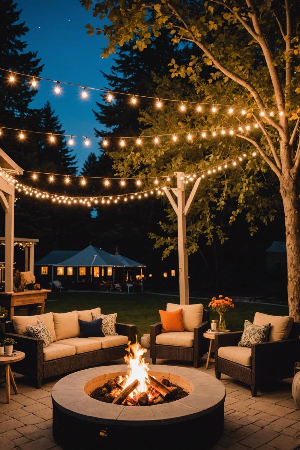 2) Fire Pit Patios with Cozy Seating