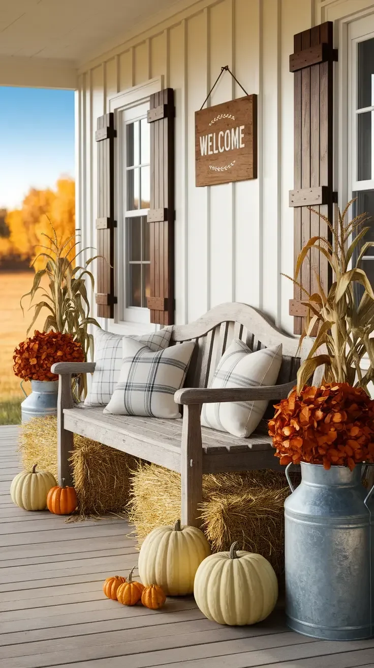 Rustic Farmhouse Style for Your Fall Porch