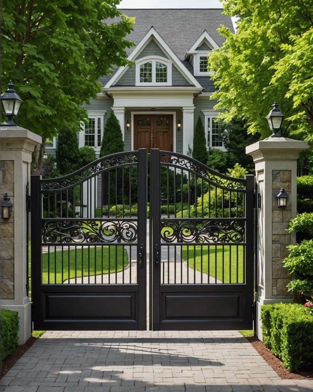 Custom-Designed Driveway Gate Ideas