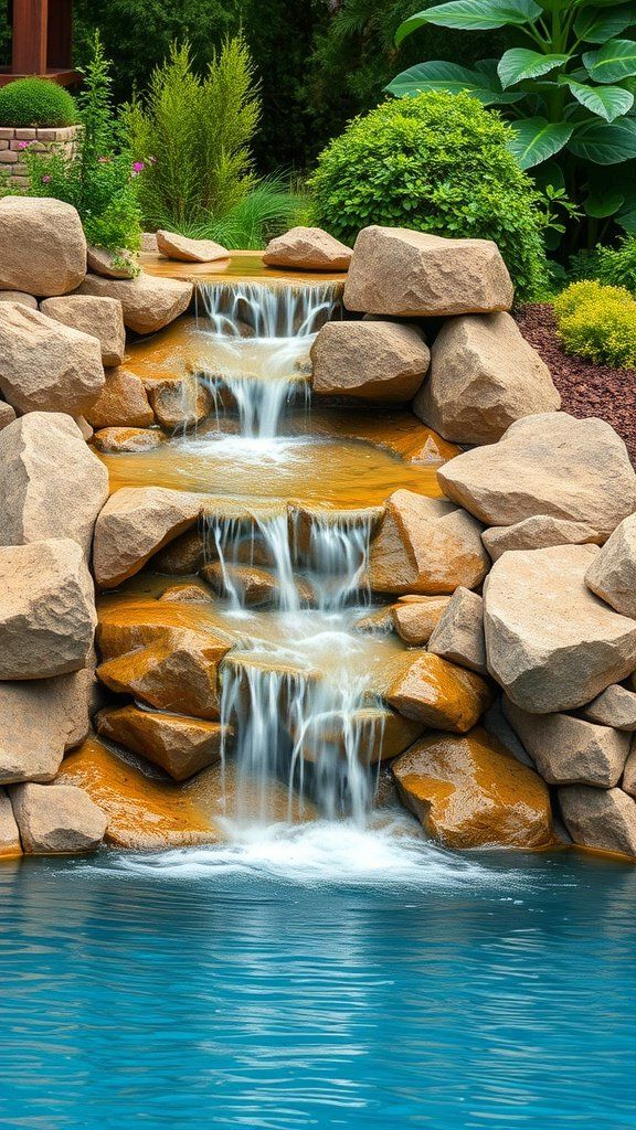 Adding a Waterfall Feature to Your Pool