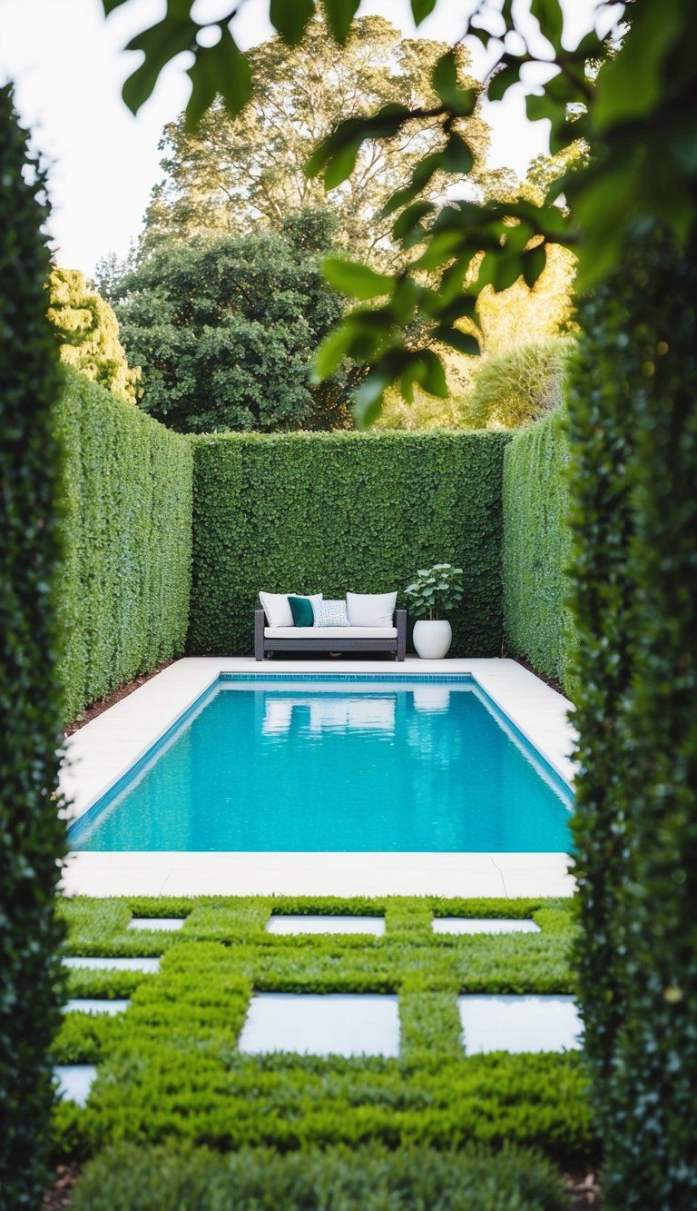 7. Plant Hedges for Backyard Privacy