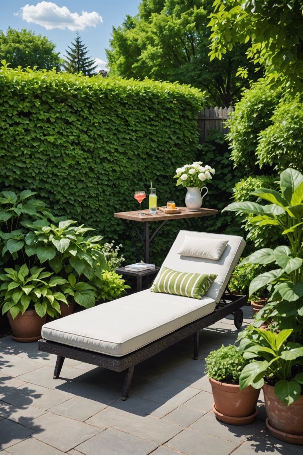 Chaise Lounges for Sunbathing and Rest