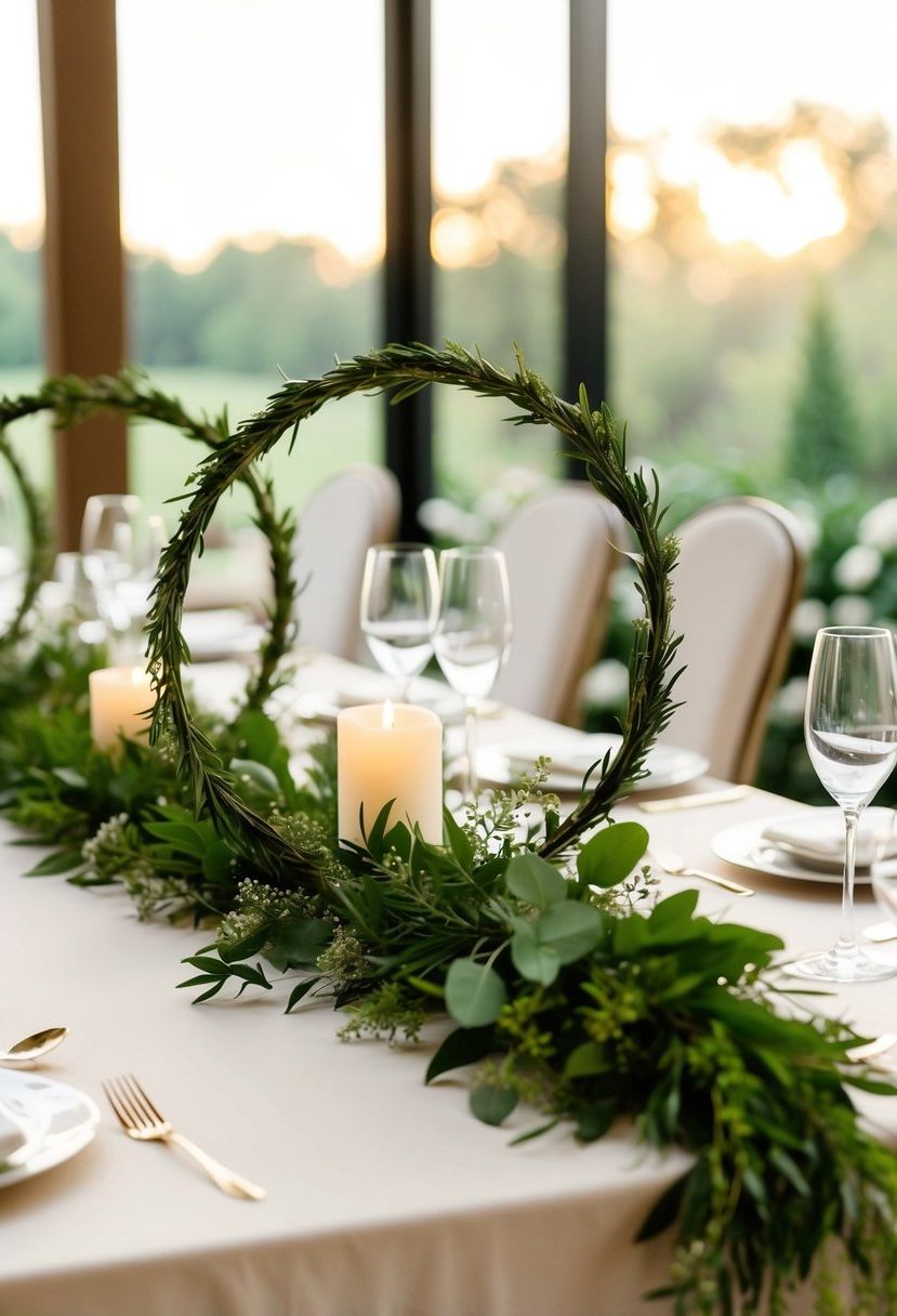 9) Assorted Greenery Hoops