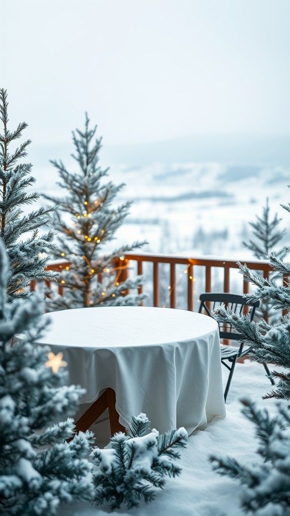 Snowy Landscape Decor Accents
