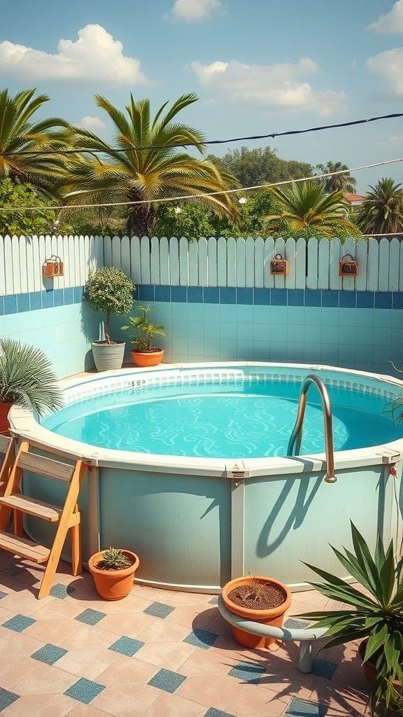 Retro-Style Above Ground Pool Ideas