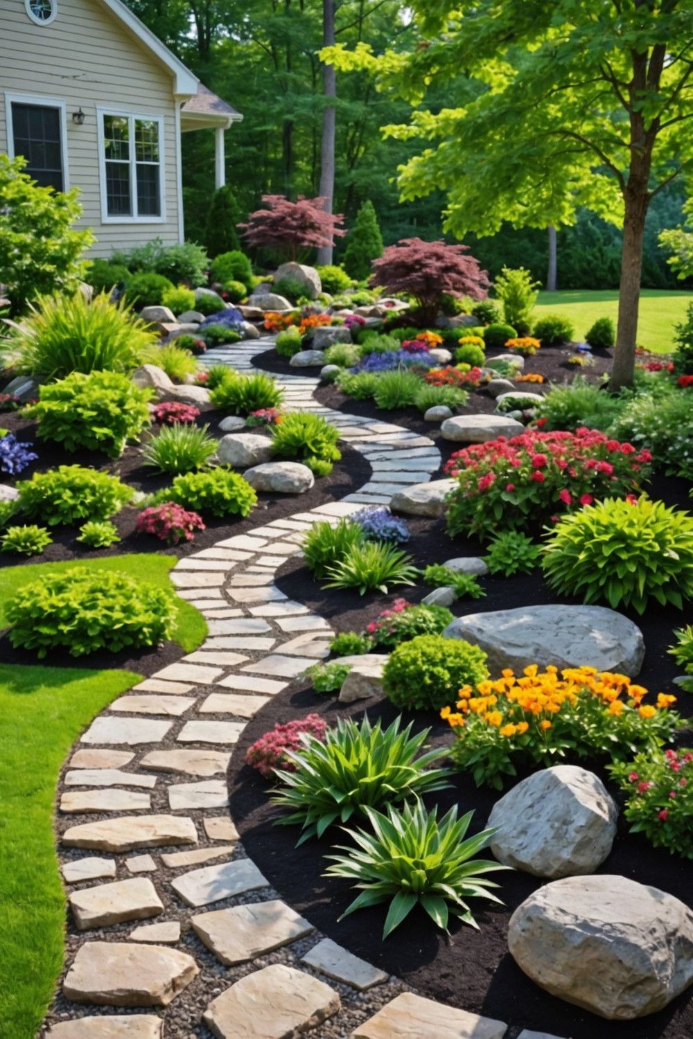 Using Rock as Garden Mulch