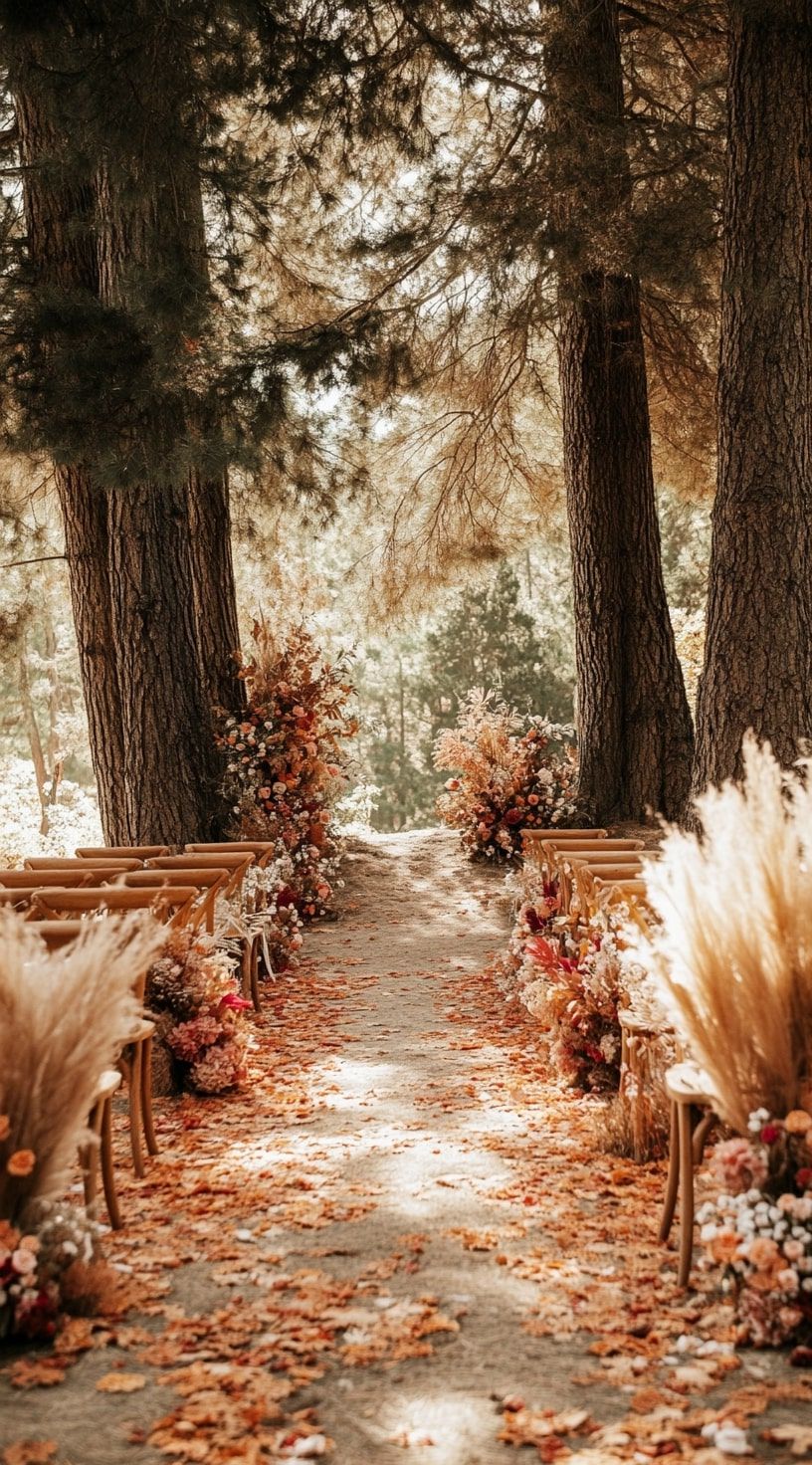 5. Fall Leaf Path Through the Woods