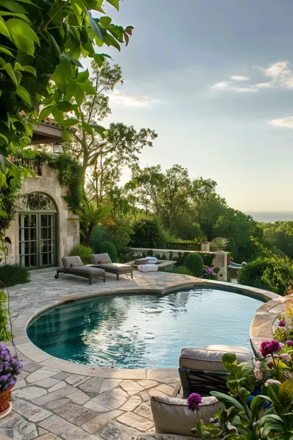 Sophisticated and Relaxing Poolside Getaway