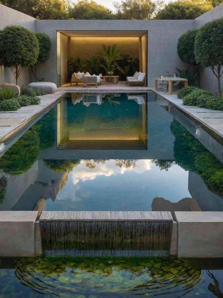2025’s Top 47 Backyard Pool Ideas: Waterfall Wonders - photo 16