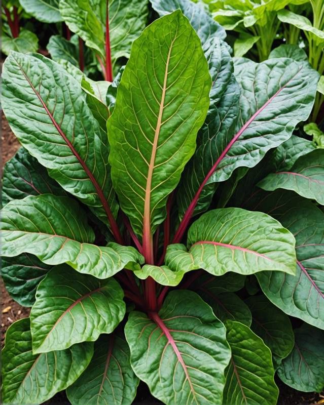 Swiss Chard in Low Light
